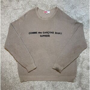 Supreme Comme Des Garcons Shirt Knit Sweater FW18 Size XL